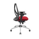 Ver imagem 2 de Cadeira de Escritório Bix X+ Presidencial Tecido Base Giratória Regulável Preto com Vermelho