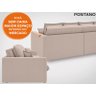 Sofá Positano 2,40M sem Caixa, Retrátil e Reclinável Velosuede - Bege - 2