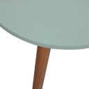 Ver imagem 2 de Mesa de Centro Retrô Cor Verde Oliva Pés Palito Cor Natural
