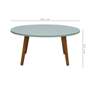 Ver imagem 5 de Mesa de Centro Retrô Cor Verde Oliva Pés Palito Cor Natural