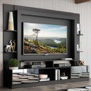 Ver imagem 2 de Estante com Suporte TV 65" Portas c/ Espelho Oslo Multimóveis V3382