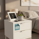 Ver imagem 3 de Mesa Cabeceira 30cm Mdf Montada Pequena Compacta Industrial