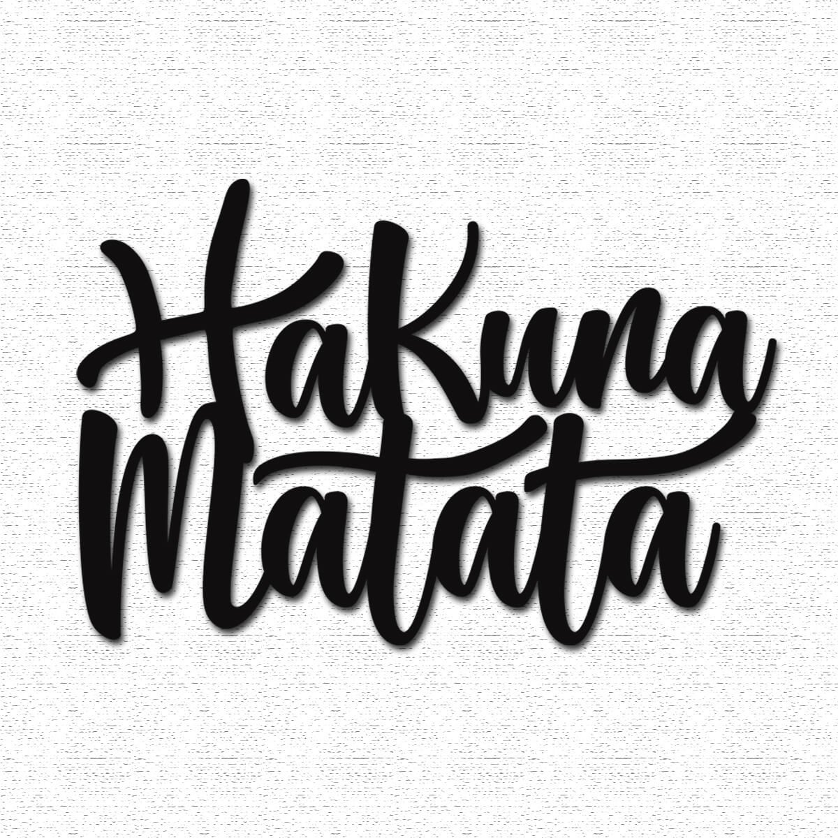 Lettering Hakuna Matata Woodhead - 1