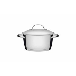 Caçarola Funda Tramontina Allegra em Aço Inox com Fundo Triplo 18 Cm 2,2 L Tramontina