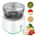 Ver imagem 1 de Mini Processador de Alimentos Kz Utilidades Mini Processador de Alimentos Branco 45W 3,7V