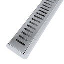 Ver imagem 3 de Ralo Linear Banheiro Seca Box 5x100 Inox Tradicional Espelhado Coletor Cinza com Sifão Tela (5cm x 1