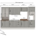 Ver imagem 2 de Armário de Cozinha Completa Modulada 3,5m 12 Peças Iluminata Genialflex