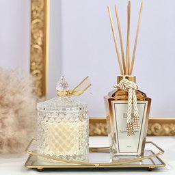 Vela Aromática Perfumada de Lavanda Pote Vidro Luxo 180g Cera de Coco - 9