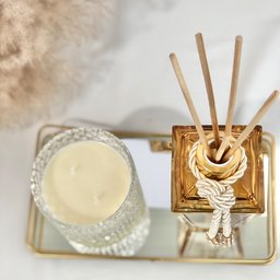 Vela Aromática Perfumada de Lavanda Pote Vidro Luxo 180g Cera de Coco - 4