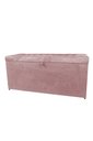 Ver imagem 1 de Recamier Puff Baú Beira de Cama Solteiro 90 cm - Rose