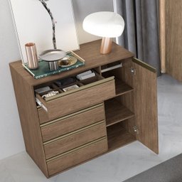 Cômoda 5 Gavetas 1 Porta Martin Originale Belmax - 2 Cômoda 5 Gavetas 1 Porta Martin Originale Belmax - 2