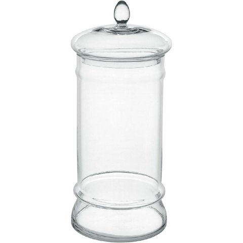 Potiche Decorativo Bomboniere Home&co Vidro 42x18x18cm Transparente