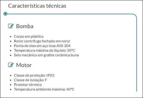 Motobomba de Hidromassagem 1,5cv 220v - 3