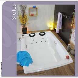 Banheira com Hidromassagem, 190x140x50, 400 Litros - 3