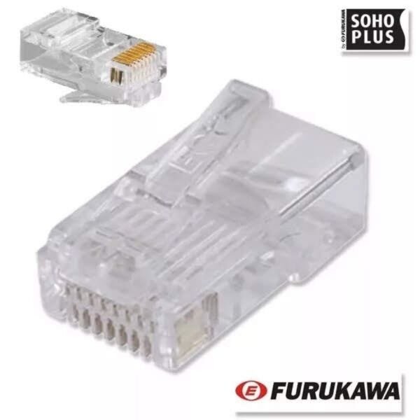 50x Conectores Rj45 Cat5e Furukawa Soho plus - 1