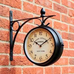 Relógio Parede Dupla Face Estação de Trem Terminal New York