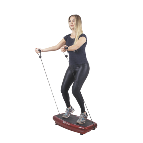 Plataforma Vibratória Body Simmer Physical Vermelho 110v