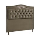 Ver imagem 1 de Cabeceira Cama Box Casal 1,40 Estofada Veludo  Holanda - Star Confort