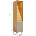 Ver imagem 2 de Cristaleira 50cm 2 Portas Móveis Sul Elegance Iluminação LED