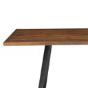 Ver imagem 6 de Mesa Sala de Jantar Cozinha Ogleary 190cm Grafite Madeira Maciça Rustic Brown - Gran Belo