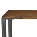 Ver imagem 6 de Mesa Sala de Jantar Cozinha Bladel Quadrada 100cm Grafite Madeira Maciça Rustic Brown - Gran Belo