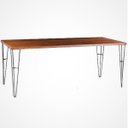Ver imagem 1 de Mesa Sala de Jantar Cozinha Ludiana 220cm Grafite Madeira Maciça Rustic Brown - Gran Belo