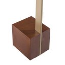 Ver imagem 6 de Mesa Lateral Decorativa para Sala de Estar Goagil 40x40 Tampo Off White Base Amêndoa Metal Dourado