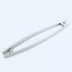 Puxador para Porta Duplo Chato em Inox Eco 40cm Geris Incolor/Prata - 1 Puxador para Porta Duplo Chato em Inox Eco 40cm Geris Incolor/Prata - 1