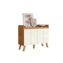 Ver imagem 1 de Aparador Buffet - Moderno para Sala e Recepção Sofisticado:cinamomo/branco