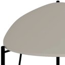 Ver imagem 4 de Mesa Lateral para Sala de Estar Baixa Pés Industrial Preto Alef I03 Grigio - Lyam Decor