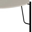 Ver imagem 3 de Mesa Lateral para Sala de Estar Baixa Pés Industrial Preto Alef I03 Grigio - Lyam Decor