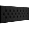 Cabeceira Painel Estofada Dubai Deluxe Queen Preto 1,60m - Pc Móveis - 1