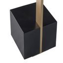 Ver imagem 6 de Mesa Lateral Decorativa para Sala de Estar Goagil 35x35 Tampo e Base Preto Metal Dourado - Gran