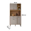 Ver imagem 2 de Cozinha Compacta Erva Doce 90cm Ipê Fendy Nicioli