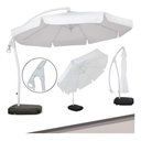 Ver imagem 2 de Ombrelone Suspenso Buzios Branco 3m + Base P/ Jardim Piscina:branco