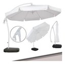 Ver imagem 2 de Ombrelone Suspenso Buzios Branco 3m + Base P/ Jardim Piscina:branco