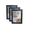 Kit 3 Porta Retrato 15x21 Foto Moldura Vidro Preto - 1