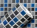 Ver imagem 1 de PAPEL DE PAREDE ADESIVO LAVAVÉL CORES PASTILHAS 0,50X25M:MESCLA AZUL