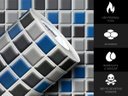 Ver imagem 2 de PAPEL DE PAREDE ADESIVO LAVAVÉL CORES PASTILHAS 0,50X25M:MESCLA AZUL