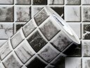 Ver imagem 1 de PAPEL DE PAREDE ADESIVO LAVAVÉL CORES PASTILHAS 0,50X25M:MÁRMORE PRETO