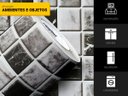 Ver imagem 3 de PAPEL DE PAREDE ADESIVO LAVAVÉL CORES PASTILHAS 0,50X25M:MÁRMORE PRETO