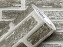Ver imagem 1 de PAPEL DE PAREDE ADESIVO LAVAVÉL CORES GOLD PEDRAS 0,50X25M:TIJOLO CINZA