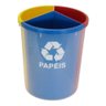 Lixeira Mix 25 Litros Coleta Seletiva com 3 Divisões - 1