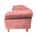 Ver imagem 3 de Dois Sofás Chesterfield Duque 3 lugares 2,30 - Suede Rosa / sala de estar, recepção, barbe