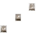 Ver imagem 1 de Kit Espelhos Decorativos Venezianos Ddek Agrigento 3 Peças