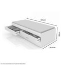 Ver imagem 4 de Bicama Solteiro Bari Branca Gabrielli