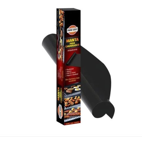 Manta Antiaderente Para Churrasco / Forno Prime Grill - Original Teflon 40x33Cm