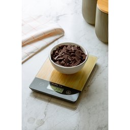 Balança de Cozinha Digital de Vidro com Estampa de Bambu 5kg - Lyor - 6