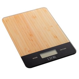 Balança de Cozinha Digital de Vidro com Estampa de Bambu 5kg - Lyor - 3