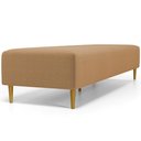 Ver imagem 6 de Puff Decorativo Bali W01 Pés Palito 210x60cm Bouclê Mostarda - Lyam Decor